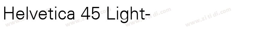 Helvetica 45 Light字体转换